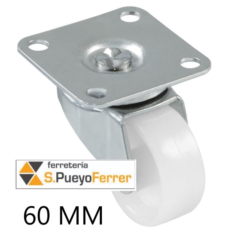 RUEDA POLIAMIDA PLETINA D. 60MM