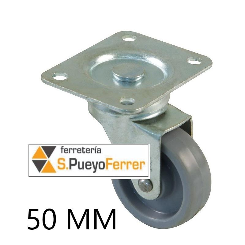 RUEDA GRIS PLETINA D. 50MM