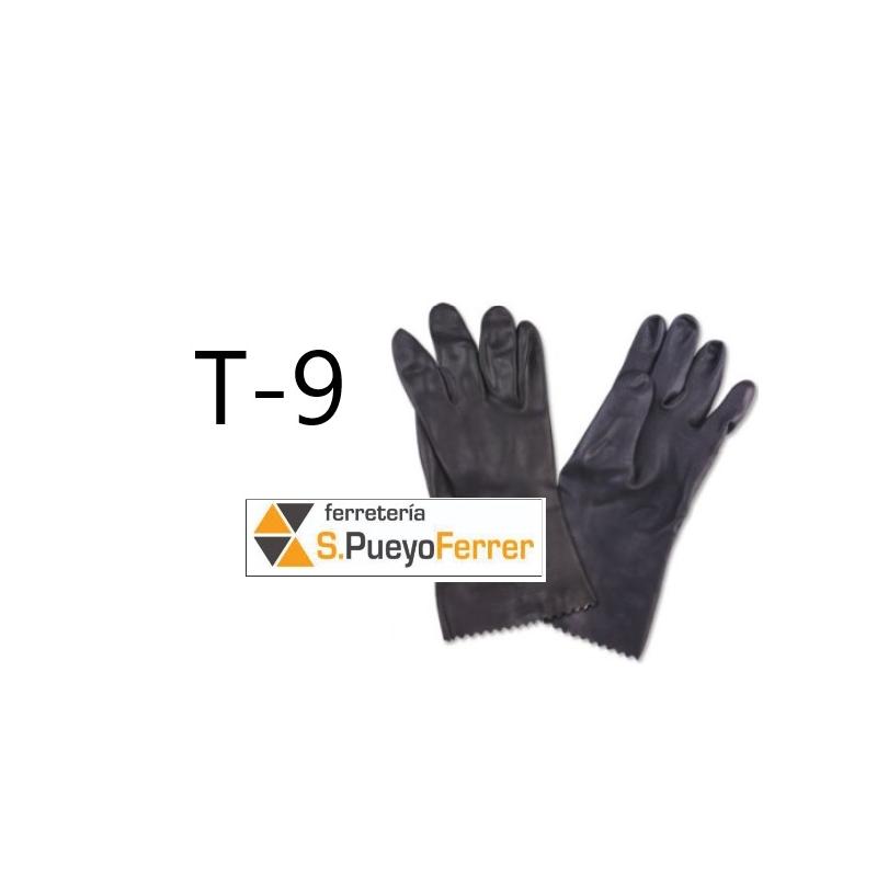 GUANTE INDUSTRIAL DPL NEGRO T. 9-9,5