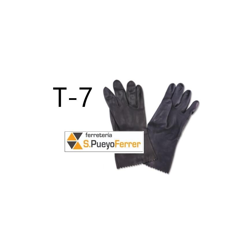 GUANTE INDUSTRIAL DPL NEGRO T. 7-7,5