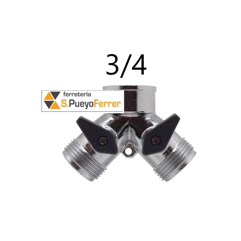 DERIVACION Y ZINC 2 SALIDAS 3/4