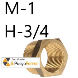 REDUCCION HEXAGONAL M-H 1´´ - 3/4