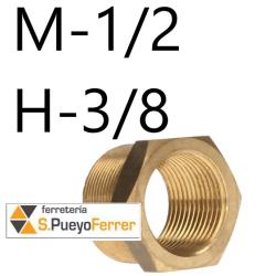 REDUCCION HEXAGONAL M-H 1/2 - 3/8