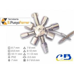 LLAVE CABINAS 13 FUNCIONES
