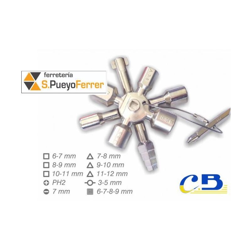 LLAVE CABINAS 13 FUNCIONES