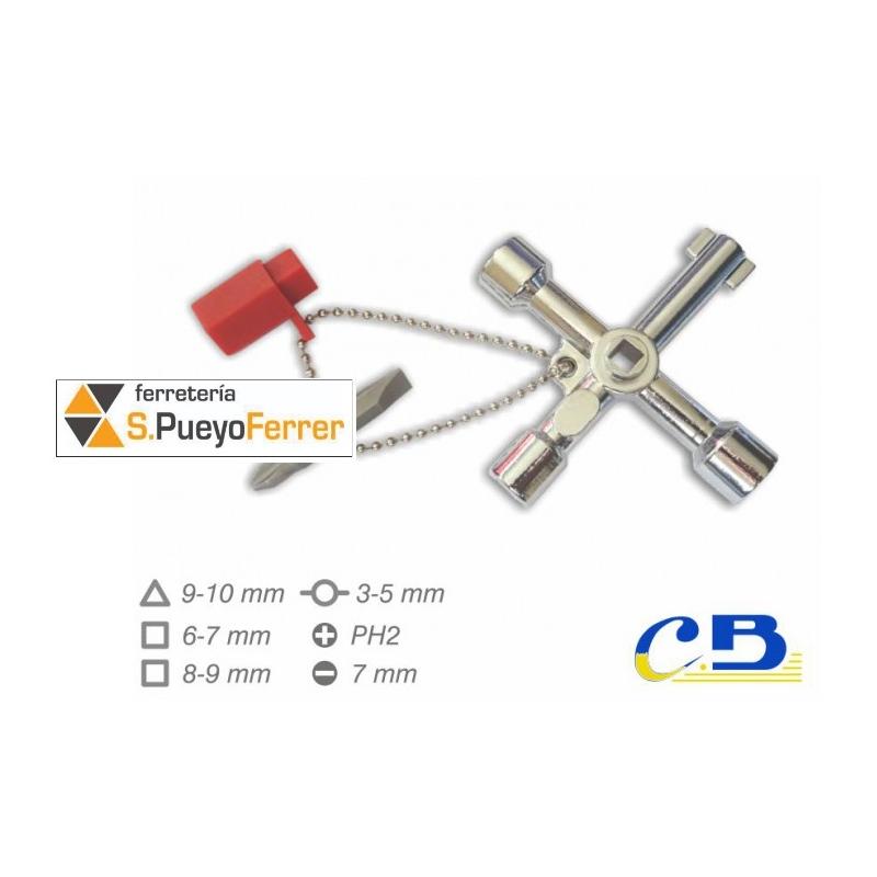 LLAVES ARMARIO DISTRIBUCION 6 FUNCIONES