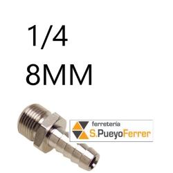 ACCESORIO ESTO REF 148 M ESPIGA-ROSCA MACHO 1/4 PARA MANGUERA 8