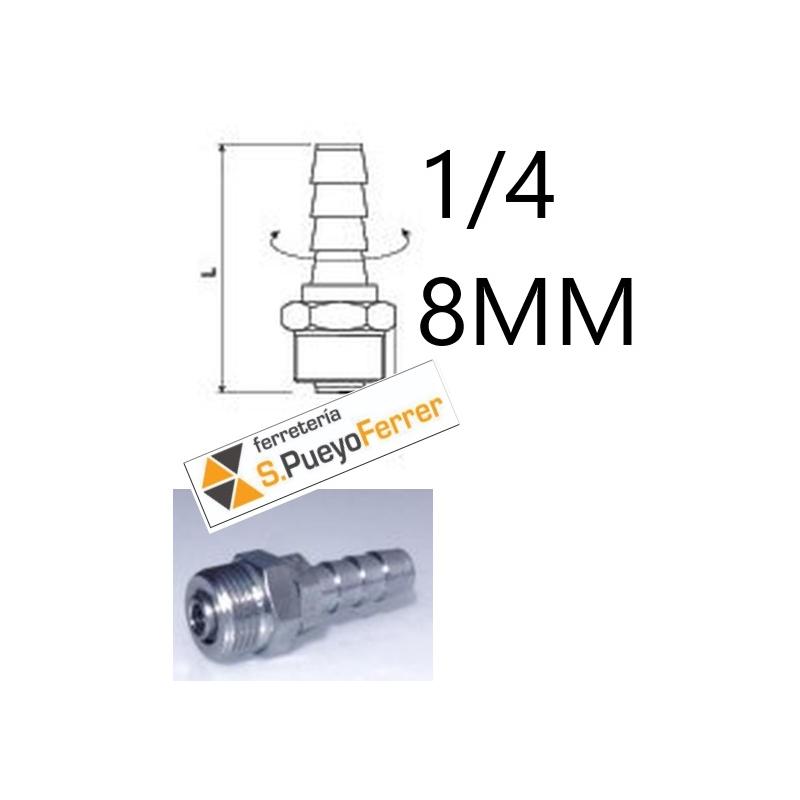 ACCESORIO GIRATORIA ESTO REF G148 ESPIGA-ROSCA MACHO M1/4-8MM