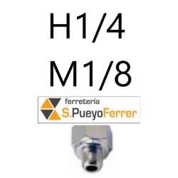 ACCESORIO ESTO REF 118 REDUCCION H1/4-M1/8