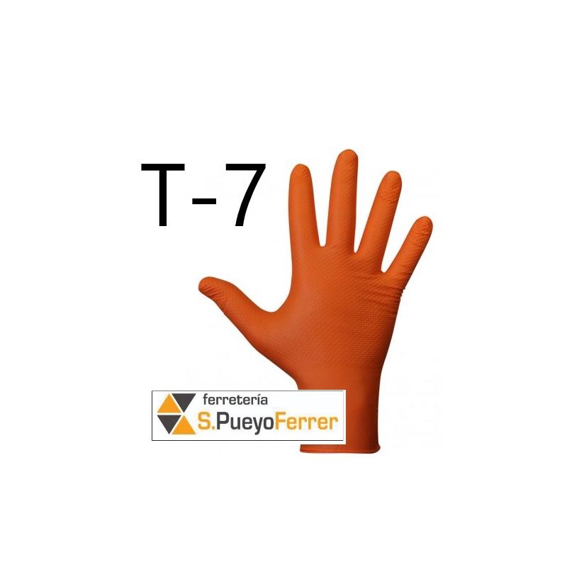GUANTE NITRILO DESECH NARANJA GRIP T7 GUANTE NITRILO DESECH NARANJA GRIP T7
