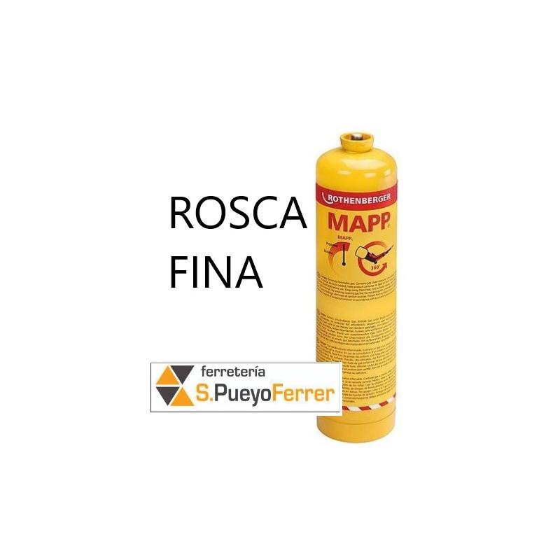 GAS MAPP 2200º ACEITIL-PROPANO-POLILENO MAPPpro-ALU rosca fina