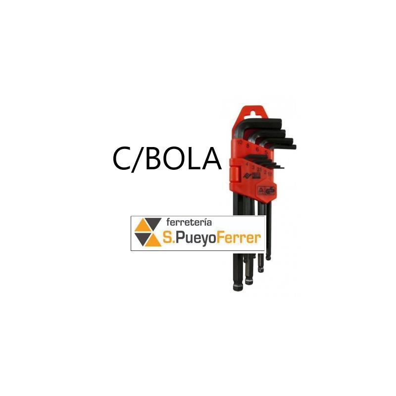 JGO LLAVE ALLEN 9 BOLA LARGA 1,5-10MM