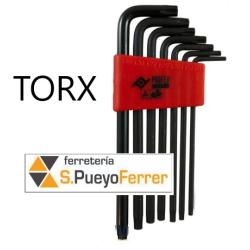 JGO LLAVES TORX 7PZ LARGA ACODADA