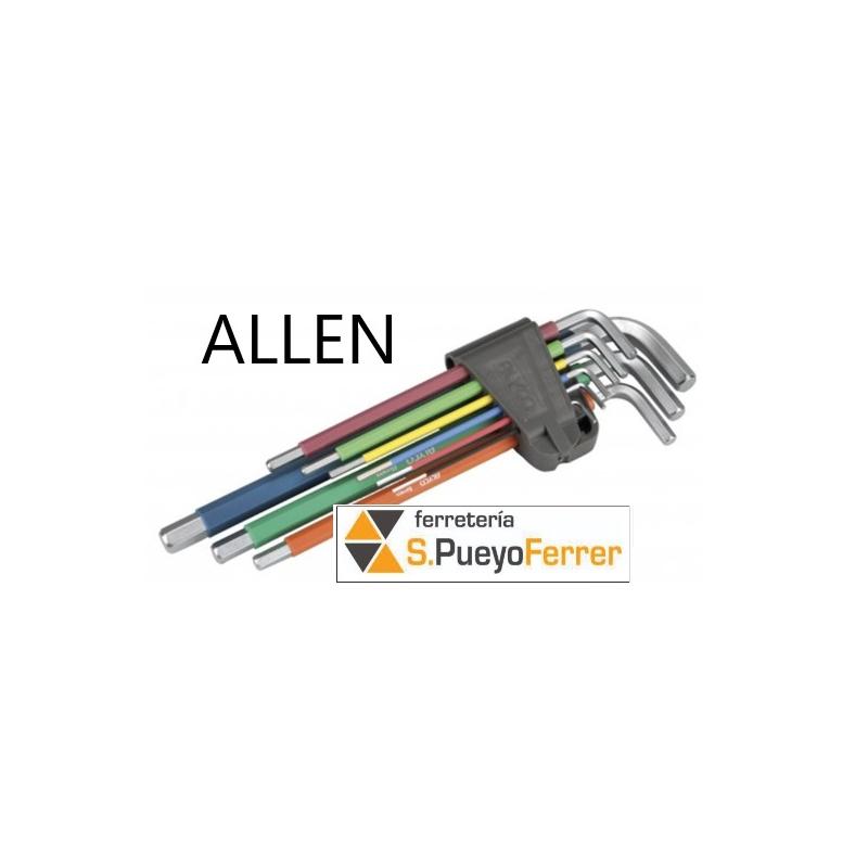 JGO LLAVES ALLEN HEXAG MULTICOLOR 9PZ JGO LLAVES ALLEN HEXAG MULTICOLOR 9PZ