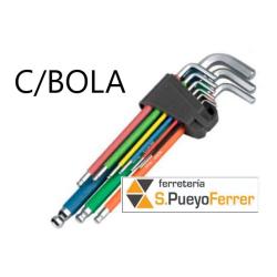 JGO LLAVES ALLEN BOLA MULTICOLOR 9PZ