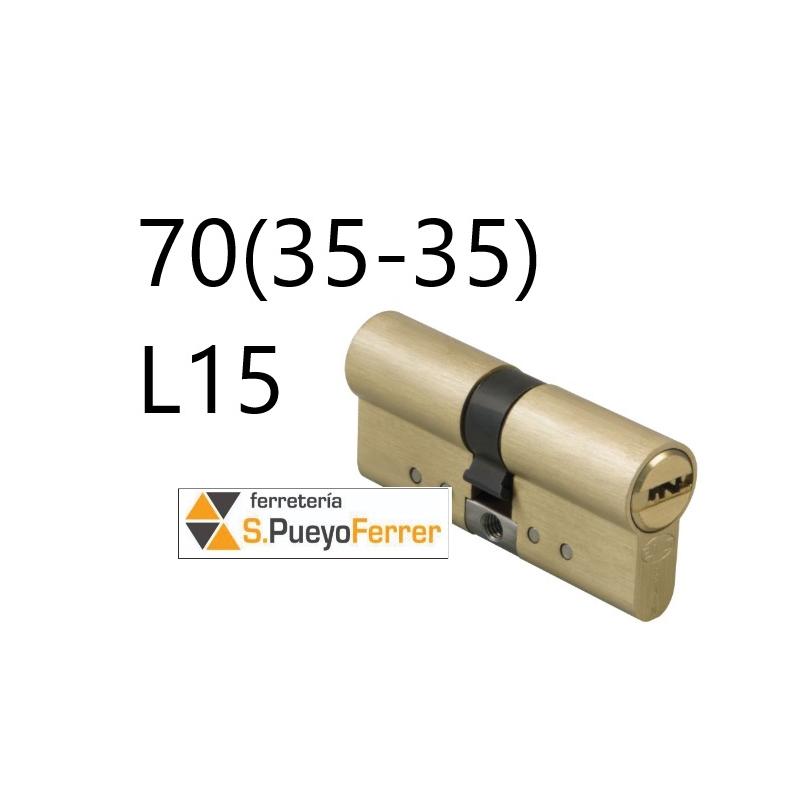 CILINDRO 10000-70 (35-35) L15 LATON MATE CILINDRO 10000-70 (35-35) L15 LATON MATE