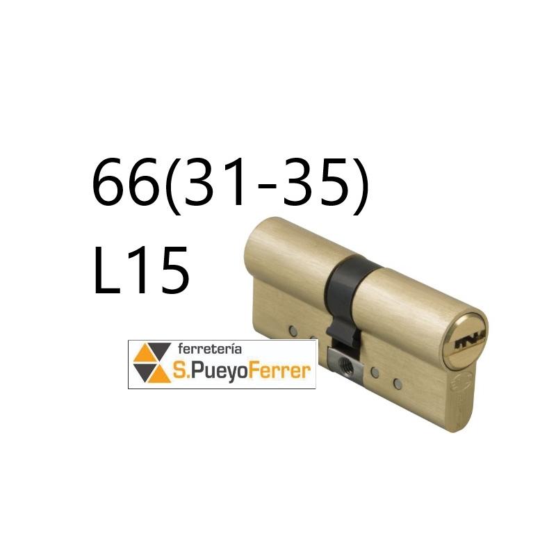 CILINDRO 10000-66 (31-35) L15 LATON MATE CILINDRO 10000-66 (31-35) L15 LATON MATE