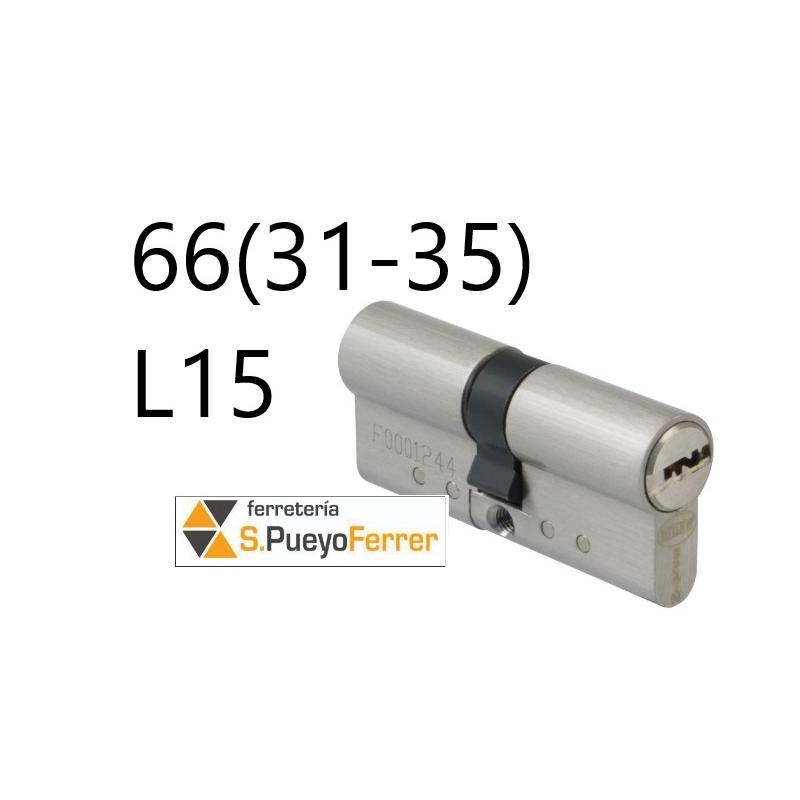 CILINDRO 10000-66 (31-35) L15 CROMO MATE CILINDRO 10000-66 (31-35) L15 CROMO MATE