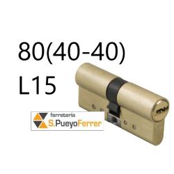 CILINDRO SEGURIDAD 80(40-40)L15 LATON MATE