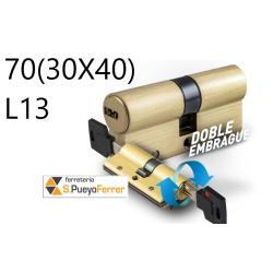 CILINDRO SEGURIDAD 70 (30-40) LATON L.CORTA DOBLE EMBRAGUE