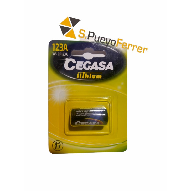 PILA CEGASA LITIO CR123A 3V