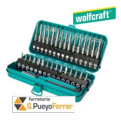 SET 31 PUNTAS SEGURIDAD + ATORNILLADOR WOLFCRAFT