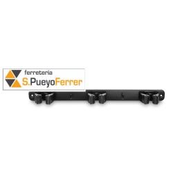 COLGADOR ESCOBAS TRIPLE NEGRO 3034-3