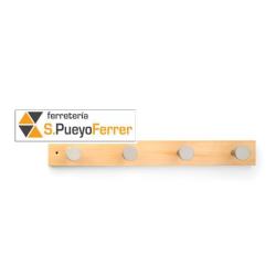 COLGADOR HAYA 4 POMOS NATURAL 3714-8