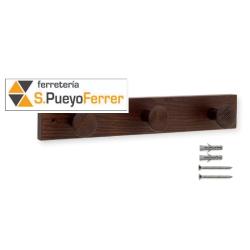 COLGADOR FRESNO 3 POMOS WENGUE