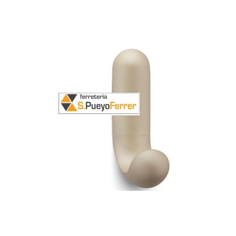 COLGADOR ADHESIVO BEIGE