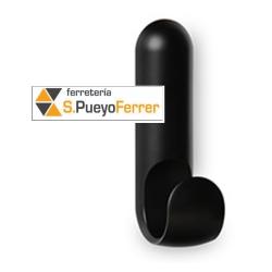 COLGADOR ADHESIVO NEGRO