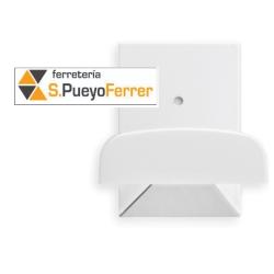 COLGADOR AHDESIVO METAL-PLASTICO GRANDE BLANCO 2044