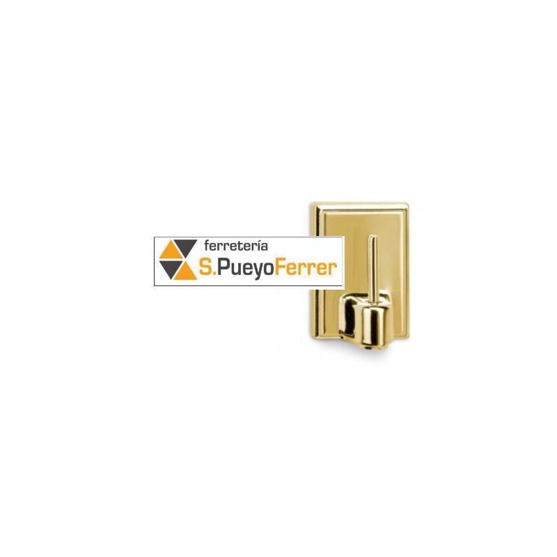 PERCHA ADHESIVA VISILLOS ORO 4 UNIDADES
