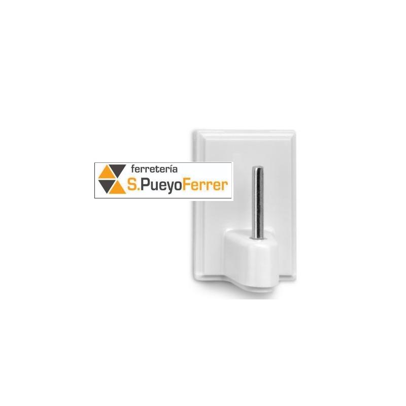 PERCHA ADHESIVA VISILLOS BLANCA 4 UNIDADES
