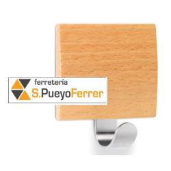 COLGADOR ADHESIVO MADERA HAYA MOD 2320 -8
