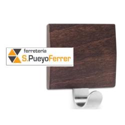 COLGADOR ADHESIVO MADERA WENGUE MOD 2320 -0