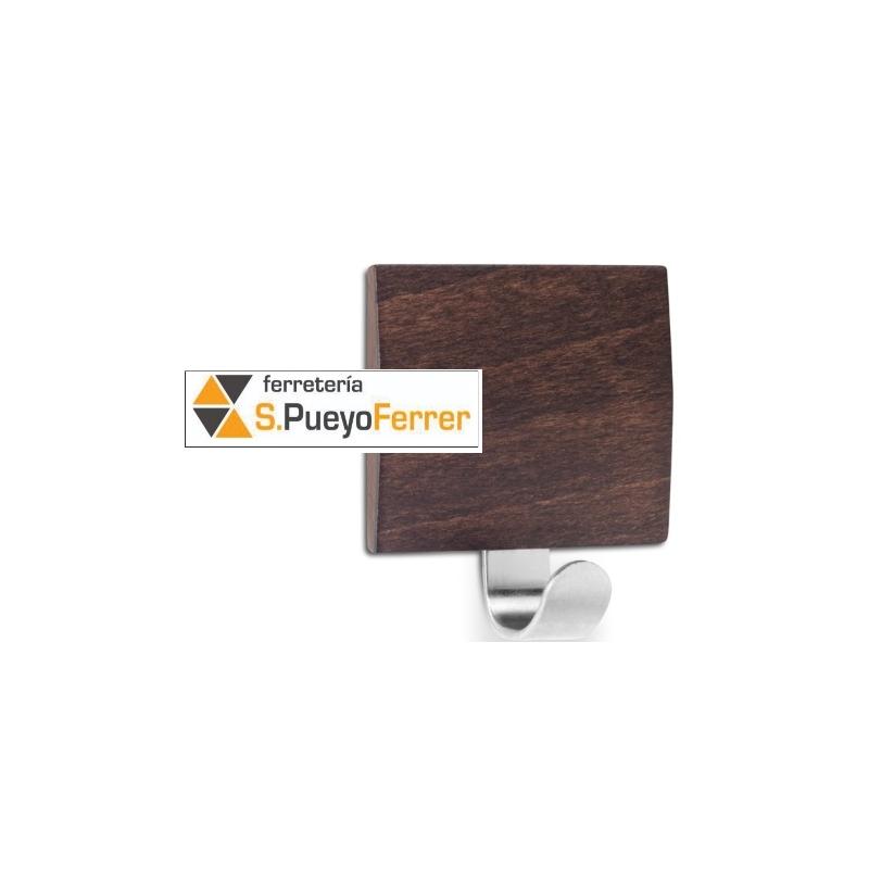 COLGADOR ADHESIVO MADERA WENGUE MOD 2320 -0
