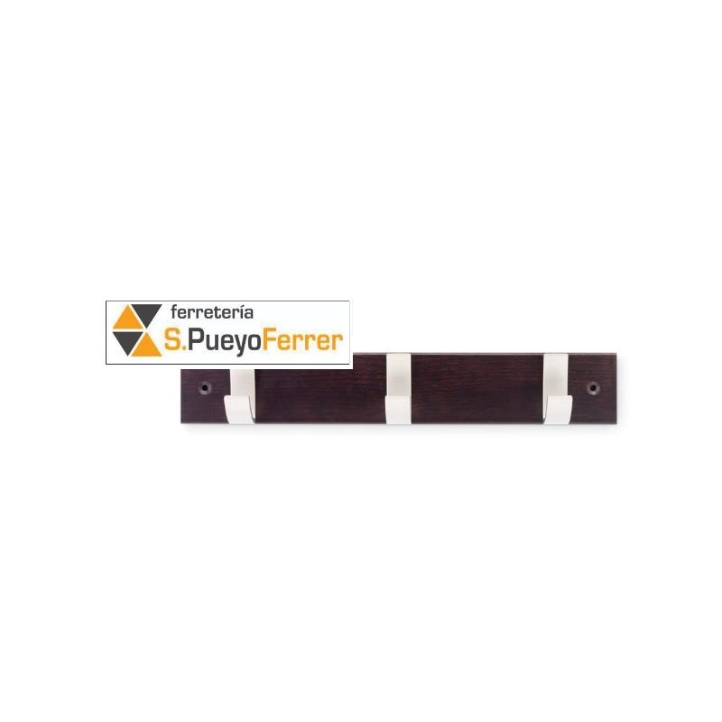 COLGADOR HAYA 3 GANCHOS WENGUE 3703-0