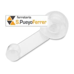 TOPE RETENEDOR GIRATORIO TRANSPARENTE ADHESIVO  2035