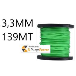 BOBINA HILO REDONDO NYLON 3,3MM 139MT