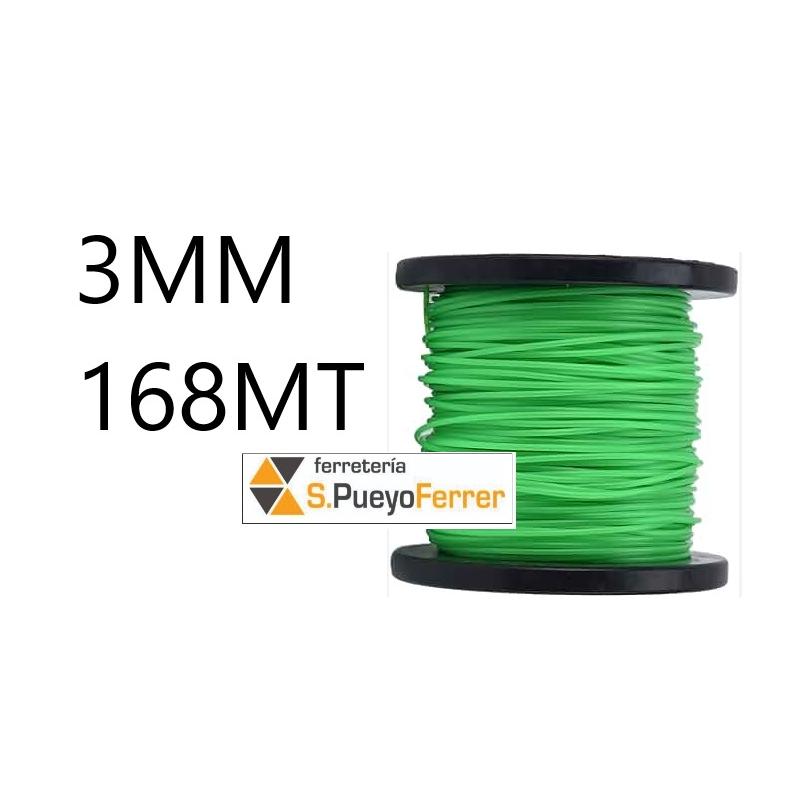 BOBINA HILO REDONDO NYLON 3MM 168MT