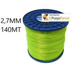 BOBINA HILO NYLON 2,7MM 140MT