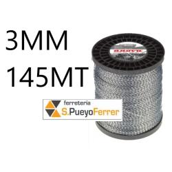 BOBINA HILO DESBROZADORA ESPIRAL 3MM 145MT