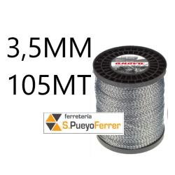 BOBINA HILO DESBROZADORA ESPIRAL 3,5MM 105MT