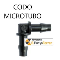 GOTEO MICROTUBO CODO 4MM pr un 1074
