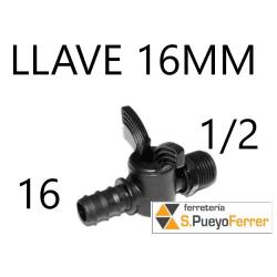 LLAVE ESFERA GOTEO R/M 1/2-16 MM 81087