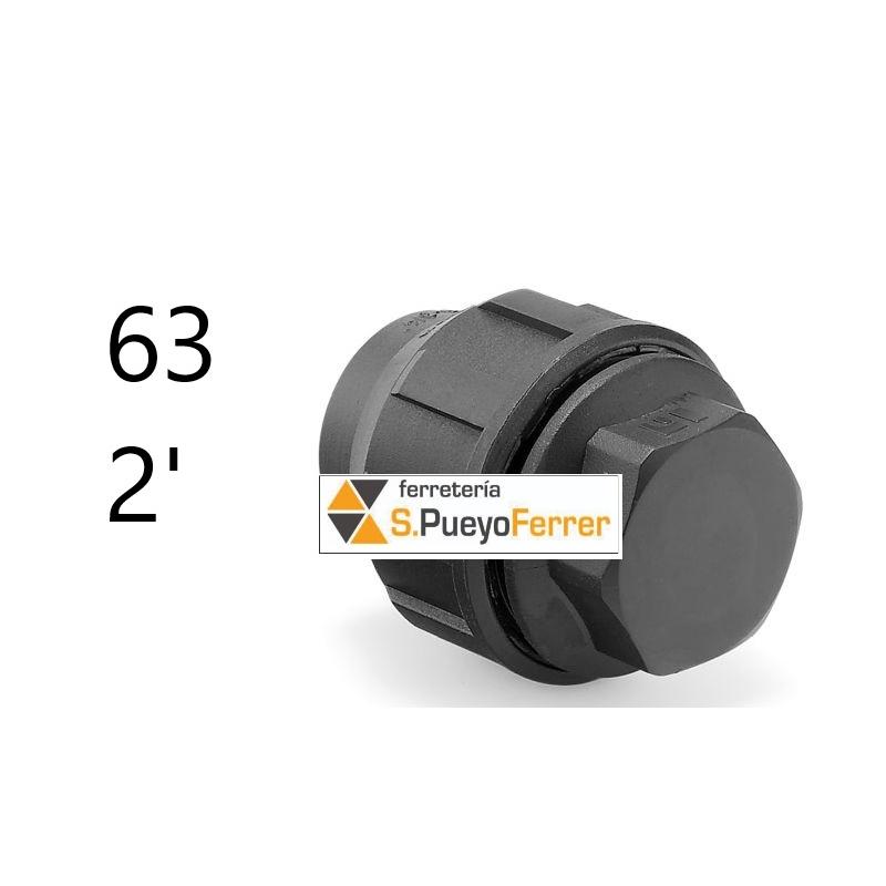 TAPON FINAL POLIETILENO DE 63MM 2'
