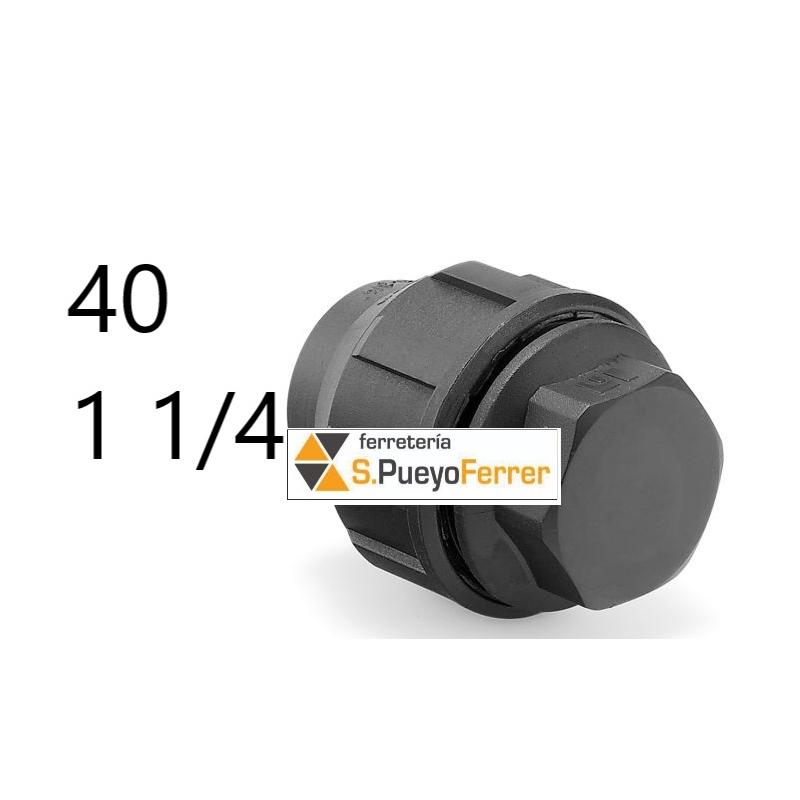 TAPON FINAL POLIETILENO DE 40MM 1 1/4