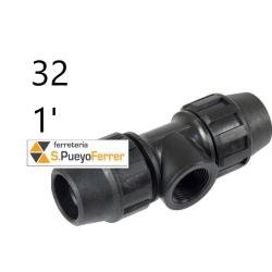DERIVACION TE ROSCA HEMBRA PE 32- 1