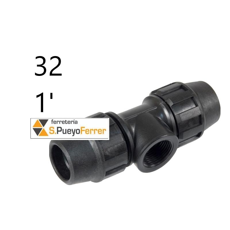 DERIVACION TE ROSCA HEMBRA PE 32- 1